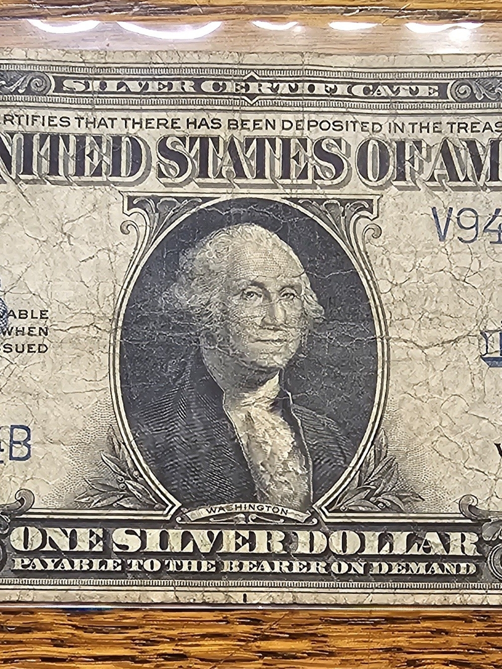 1923 Silver Certificate Banknote,Also Known As The HORSE BLANKET.